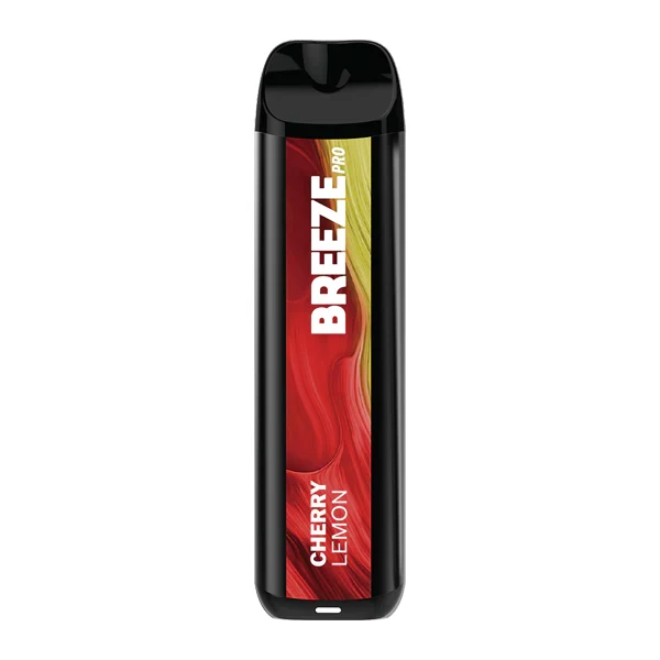 breeze prime cherry lemon disposable vape with sleek design