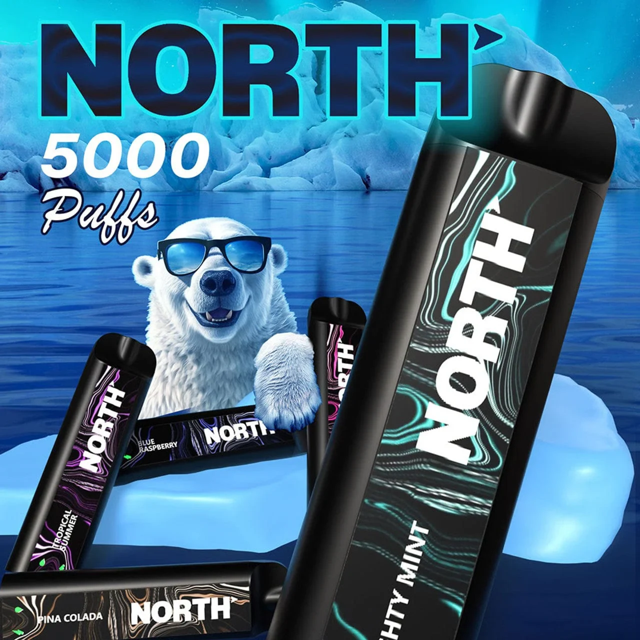 gold north bar premium disposable vape device