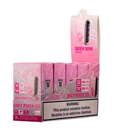 Juicy Peach Ice Geek Bar Pulse