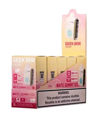 White Gummy Ice Geek Bar Pulse