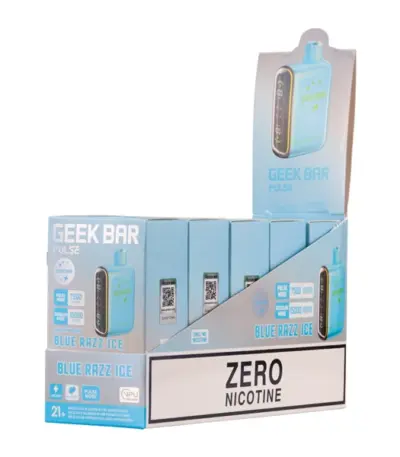 Blue Razz Ice Geek Bar Pulse (Nicotine-Free)