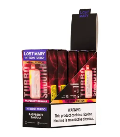 Rasberry Banana Lost Mary MT15000 Turbo
