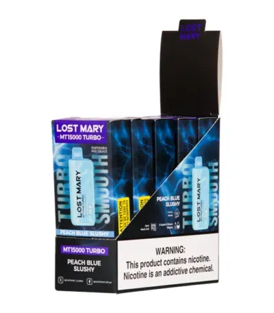 Peach Blue Slushy Lost Mary MT15000 Turbo