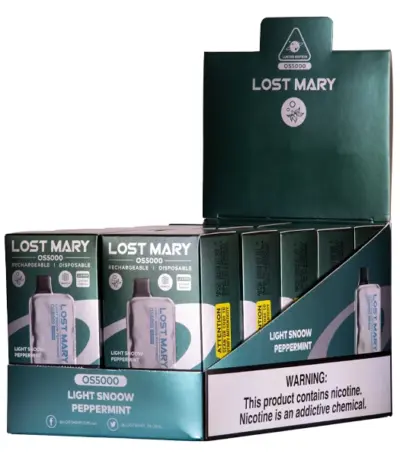 Light Snoow Peppermint Lost Mary OS5000 Luster