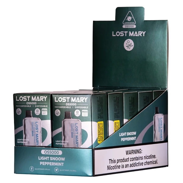Light Snoow Peppermint Lost Mary OS5000 Luster