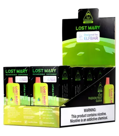 Kiwi Passion Fruit Guava Lost Mary OS5000