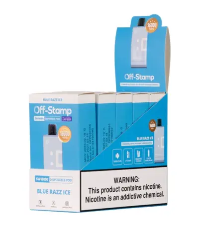 Blue Razz Ice OFF STAMP SW16000 Disposable