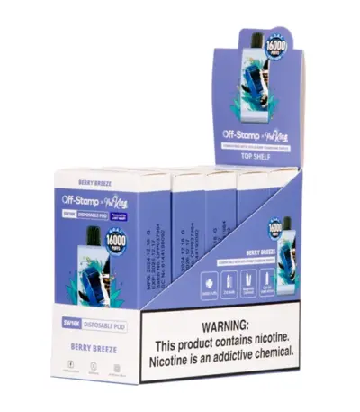 Berry Breeze Off Stamp X Pod King SW16000 Disposable