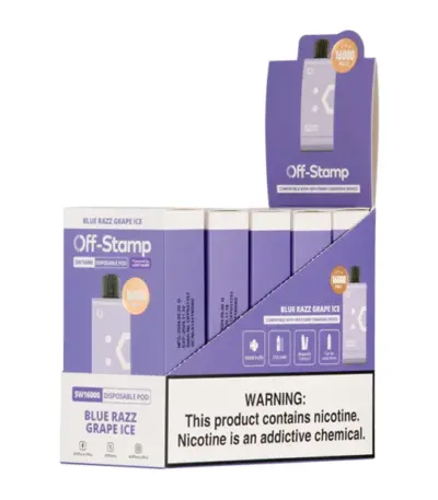 Blue Razz Grape Ice OFF STAMP SW16000 Disposable