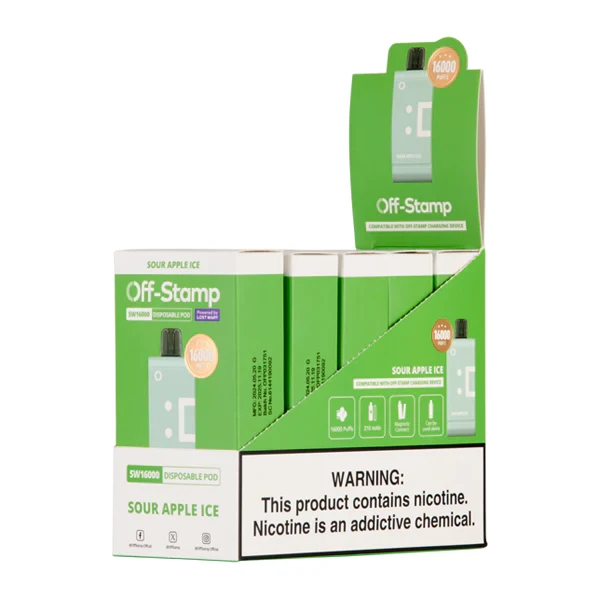 Sour Apple Ice OFF STAMP SW16000 Disposable