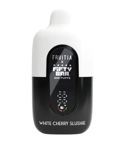 White Cherry Slushie FRUITIA X Fifty Bar 20K
